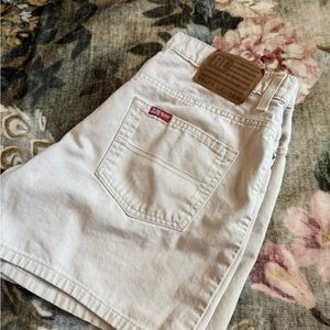 Vintage Polo by Ralph Lauren Women's Cream Jean Shorts
